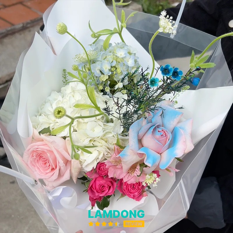Xuân - Tiệm hoa tươi Đà Lạt – phong cách gói hoa
