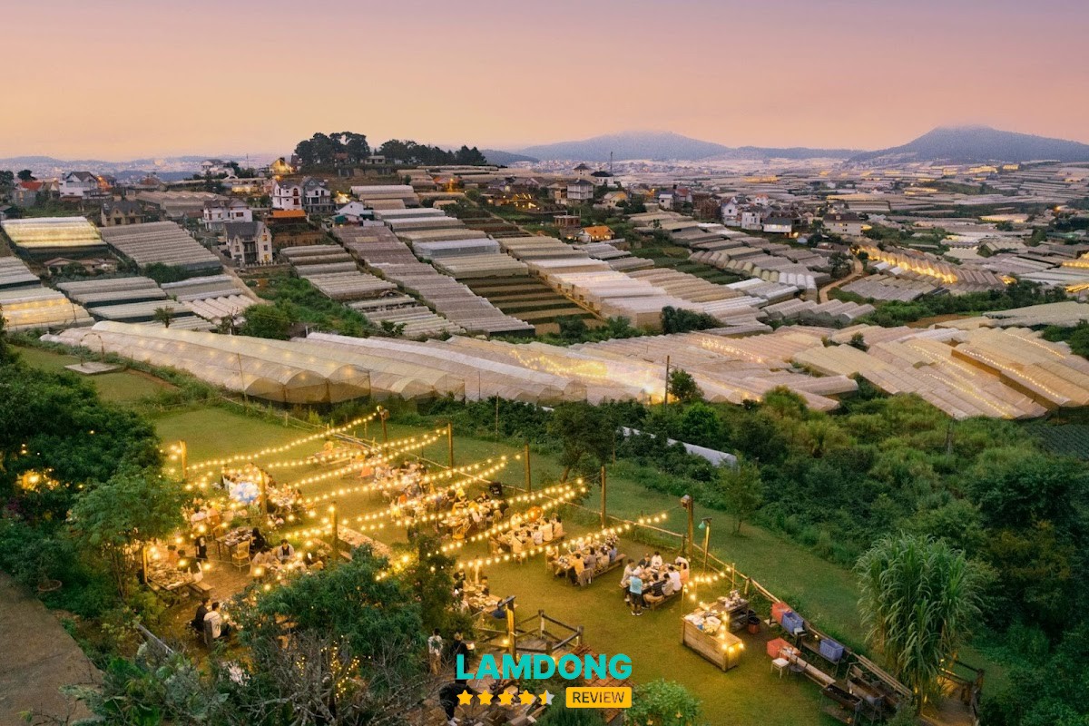 Túi Mơ To Garden Restaurant – view thung lũng Đà Lạt